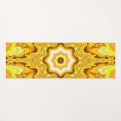 Tapis De Yoga Fractale d'étoile d'or (Devant (Horizontal))