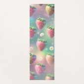 Tapis De Yoga Fraise mignonne motif arc-en-ciel (Devant)