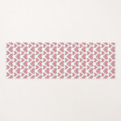 Tapis De Yoga Fraises Dans Les Coeurs De Blueberry (Devant (Horizontal))