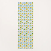 Tapis De Yoga French Country Lemon Blue Tile Pattern (Devant)