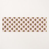 Tapis De Yoga Frida Kahlo | FridaMoji - singe (Devant (Horizontal))