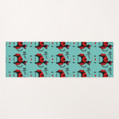 Tapis De Yoga Frida Kahlo portrait et mignonne meow Mexicain Cha (Devant (Horizontal))