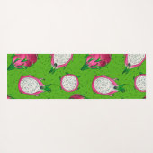 Tapis De Yoga Fruit rouge dragon vert (Dos (Horizontal))