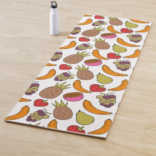 Tapis De Yoga Fruit seamless pattern | Fruit surface pattern 33 (En situation)