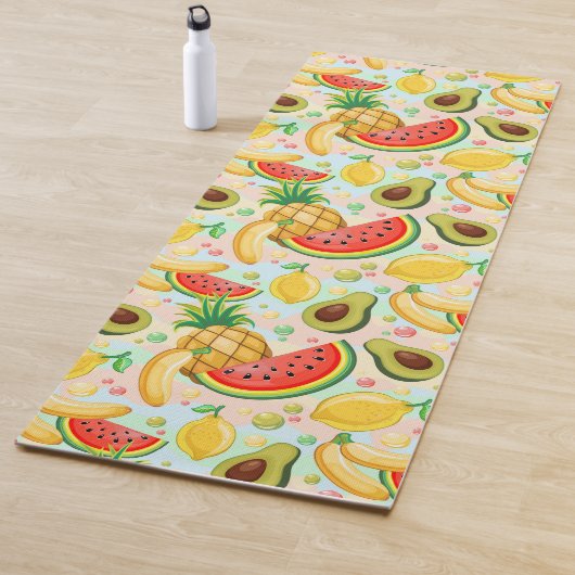 Tapis De Yoga Fruits d'été frais Motif (En situation)
