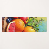 Tapis De Yoga Fruits frais dans un parfait mélange de design (Devant (Horizontal))