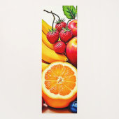 Tapis De Yoga Fruits frais vibreux, délice design (Dos)