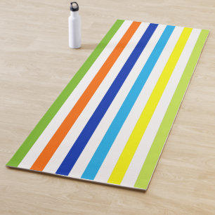 Tapis De Yoga Fun Bright and Bold - Stripes modernes