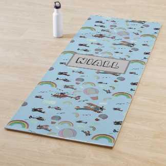 Tapis De Yoga Fun Colorful Aviation Personnalisé