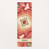 Tapis De Yoga Fun Green Red Abstrait Moderne tendance Inspirivit (Devant)