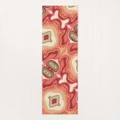 Tapis De Yoga Fun Green Red Abstrait Moderne tendance Inspirivit (Dos)