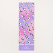 Tapis De Yoga Fun Pink Unicorne Yoga Mat (Dos)