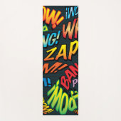 Tapis De Yoga Fun Retro Comic Book pop Art Sounds (Devant)