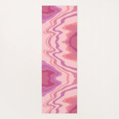 Tapis De Yoga Fun Rose Abstrait Moderne Fille Inspirivity (Dos)