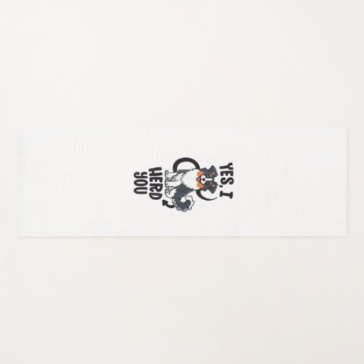 Tapis De Yoga Funky Australian Shepherd Maman Cadeaux Aussie Oui (Devant (Horizontal))