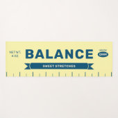 Tapis De Yoga Funny "Balance" Butter Stick Personalized Yellow  (Devant (Horizontal))
