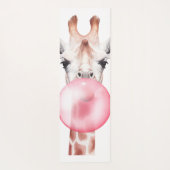 Tapis De Yoga Funny Bubblegum Giraffe (Dos)
