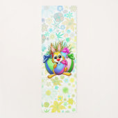Tapis De Yoga Funny Bunny biting an Easter Egg (Devant)