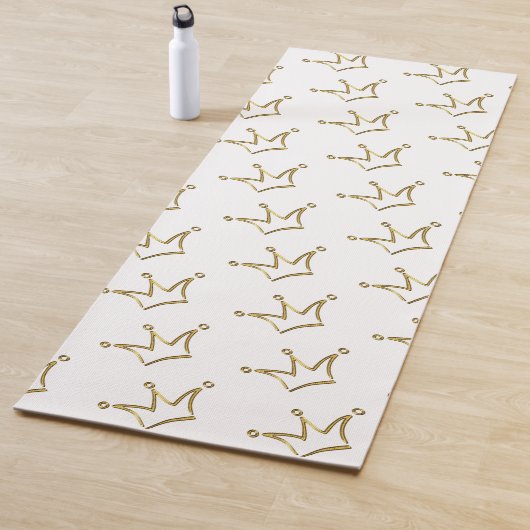 Tapis De Yoga Funny Couronne d'or - luxe royal 1 (En situation)