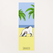 Tapis De Yoga Funny Dog Beach Yoga Mat (Devant)