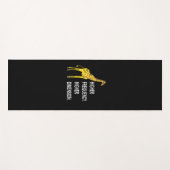 Tapis De Yoga Funny Giraffe Pun (Devant (Horizontal))