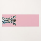 Tapis De Yoga Funny Zebra Porter des lunettes (Dos (Horizontal))