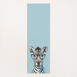 Tapis De Yoga Funny Zebra Porter des lunettes