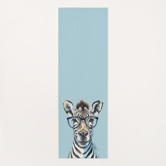 Tapis De Yoga Funny Zebra Porter des lunettes (Devant)