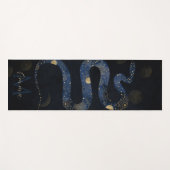 Tapis De Yoga Galaxie Mystical Gold Blue Serpent (Devant (Horizontal))