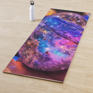 Tapis de Yoga Galaxie Sphère Cristalline Cosmique