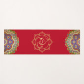 Tapis De Yoga Ganesha or et Mandalas Yoga Mat (Devant (Horizontal))