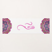 Tapis De Yoga Ganesha rose et Mandalas Yoga Mat (Dos (Horizontal))