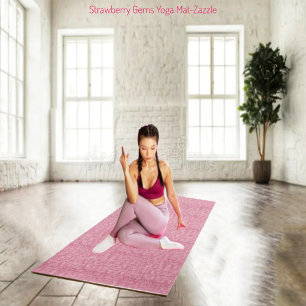 Tapis De Yoga Gemmes aux fraises