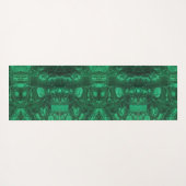 Tapis De Yoga Gemstone Bright Green Motif Abstrait Gem (Dos (Horizontal))