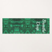 Tapis De Yoga Gemstone Bright Green Motif Abstrait Gem (Devant (Horizontal))