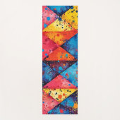 Tapis De Yoga Geometric Art: Vibrant Chaos (Devant)