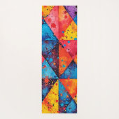 Tapis De Yoga Geometric Art: Vibrant Chaos (Dos)