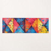 Tapis De Yoga Geometric Art: Vibrant Chaos (Devant (Horizontal))