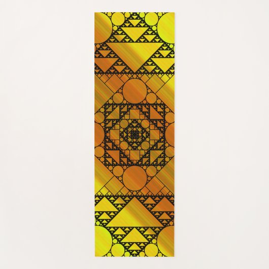 Tapis De Yoga Géométrie fractale Yoga Mat (Devant)
