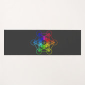 Tapis De Yoga Géométrie sacrée Cube en métal (Devant (Horizontal))