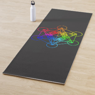 Tapis De Yoga Géométrie sacrée Cube en métal