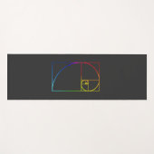 Tapis De Yoga Géométrie sacrée Fibonacci Spirale (Devant (Horizontal))