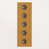 Tapis De Yoga 🌟 Géométrie Sacrée Mandala - Étoile dorée intempo (Dos)
