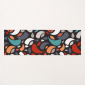 Tapis De Yoga géométrique feuille (Devant (Horizontal))