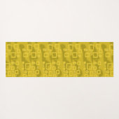 Tapis de yoga géométrique jaune (Dos (Horizontal))