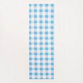 Tapis De Yoga Gingham Bleu Bébé (Dos)