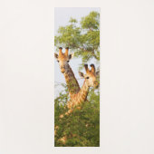 Tapis De Yoga Giraffes Pékin au-dessus de la végétation (Devant)