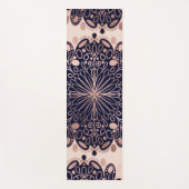 Tapis De Yoga Girly Boho Rose Gold Blush (Devant)