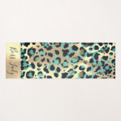 Tapis De Yoga Glam Leopard Boss Lady Yoga Mat (Devant (Horizontal))