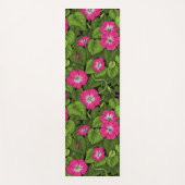 Tapis De Yoga Gloire du matin en rose et vert (Devant)